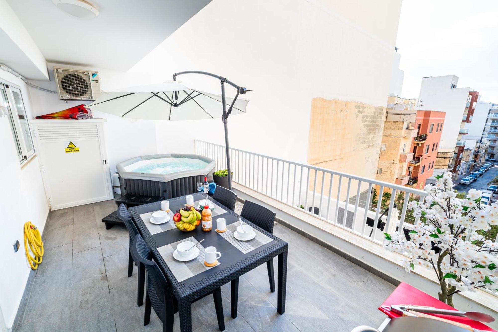 Sea Breeze, Spacious 2-Bedroom Lux Seaside Apartments San Pawl il-Baħar Extérieur photo